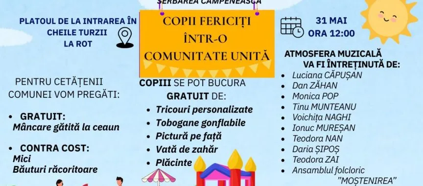 Eveniment – Copii fericiți într-o comunitate unită – Primaria Comunei Petrestii de Jos