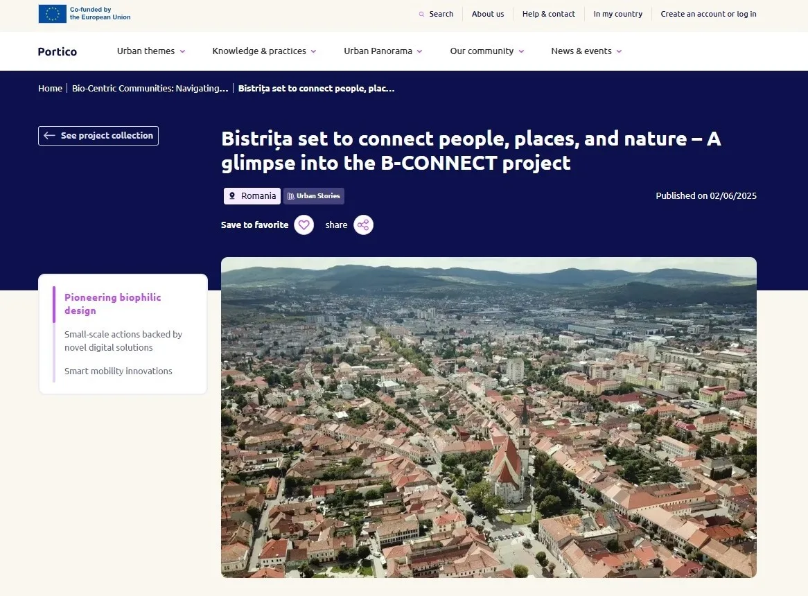 Bistrița conecteză oamenii, locurile și natura – O privire asupra proiectului B-CONNECT