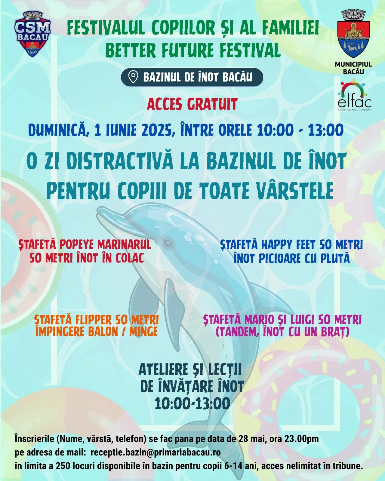 Program Festivalul Copiilor și al Familiei ❗️Măsuri de ordine publică si restrictii de circulatie.